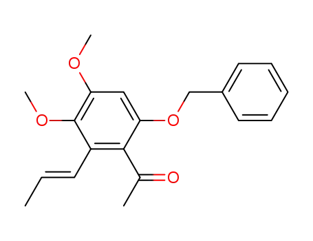 6-benzyloxy-3,4-dimethoxy-2-(prop-1-enyl)acetophenone